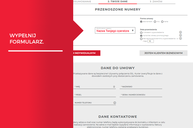 formularz zam&oacute;wienia